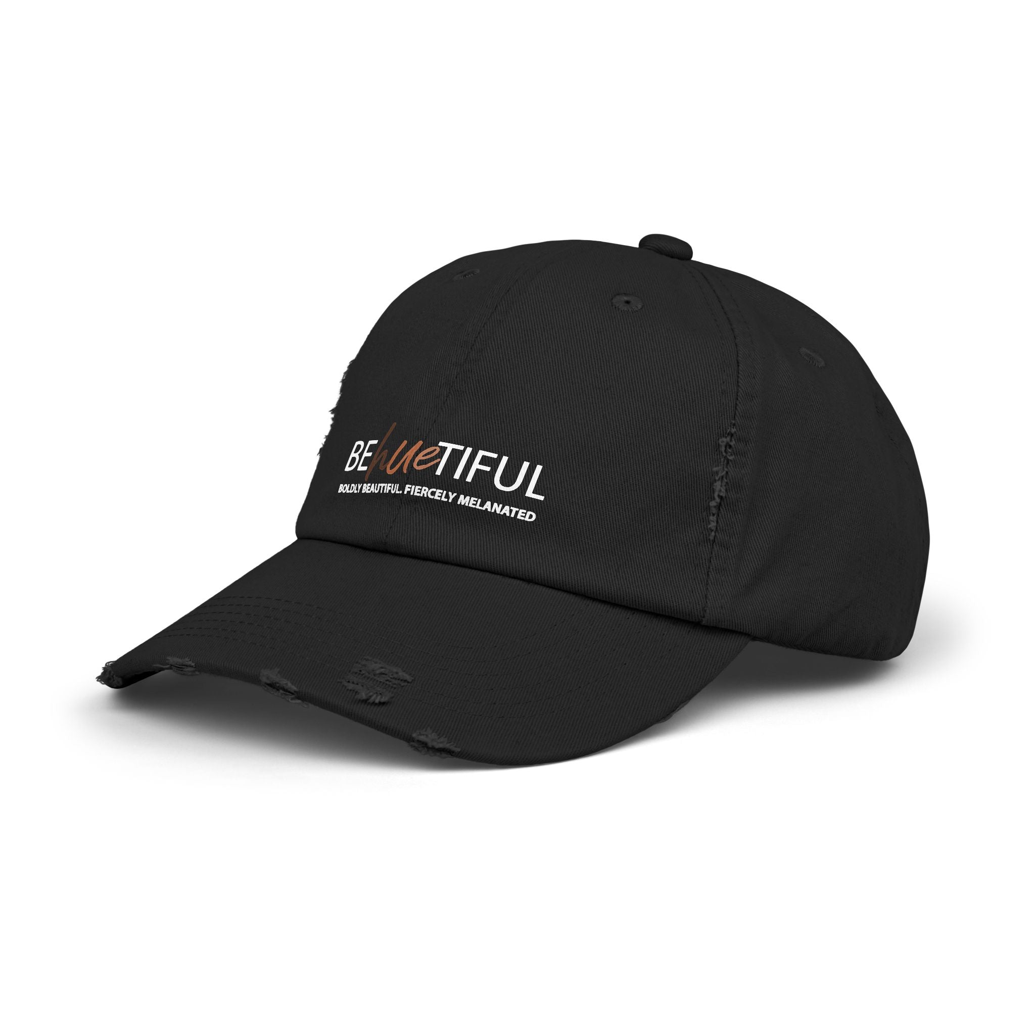 Boldly Beautiful. Fiercely Melanted Distressed Cap