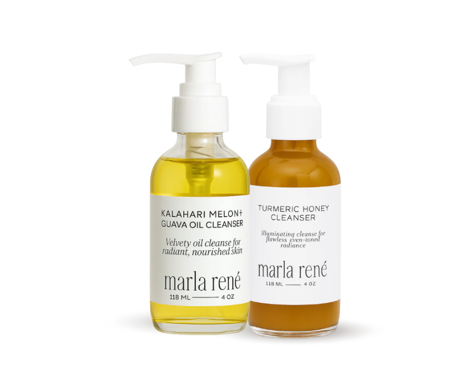 Glow + Tone Cleanse Duo — Turmeric Honey Cleanser + Kalahari Melon Oil