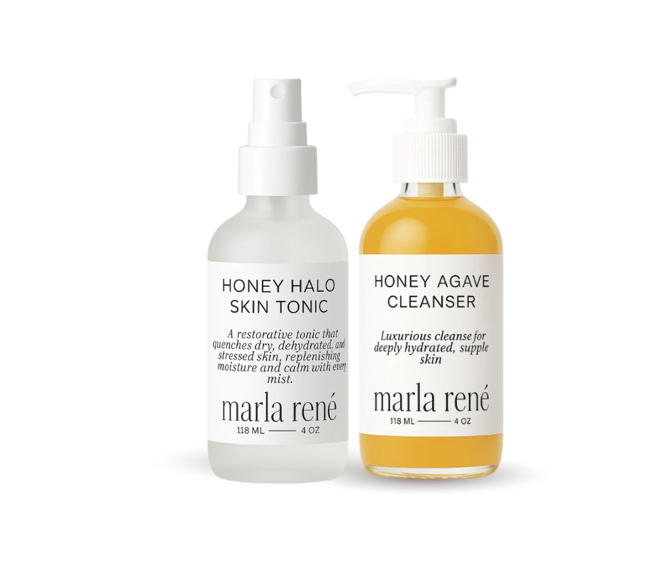 Honey Glow Ritual Duo — Honey Agave Cleanser + Honey Halo Tonic