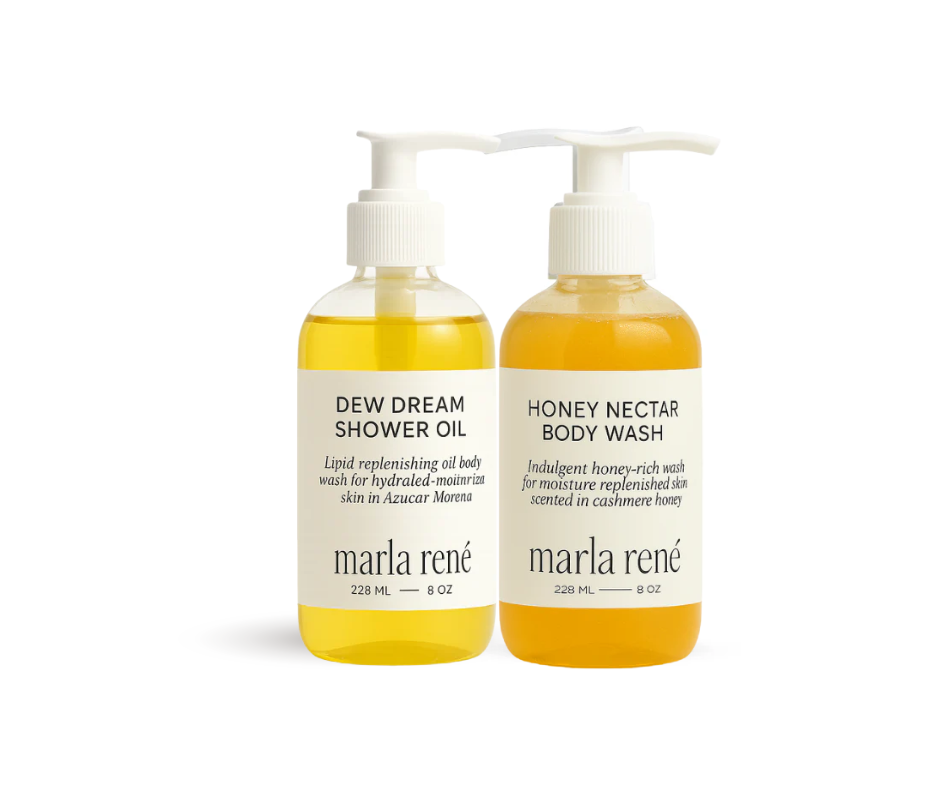 Shower Ritual Duo — Honey Nectar Body Wash + Dew Dream Shower Oil